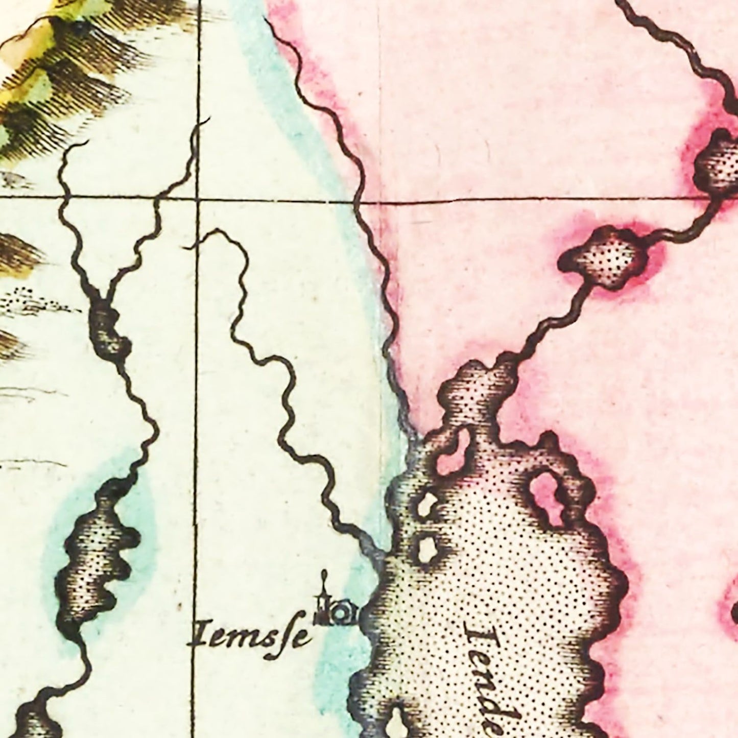 Vintage Map of Finland, 1665