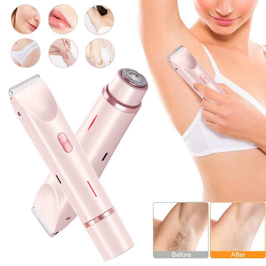2-in-1 Electric Body Hair Trimmer for Women – Smooth Skin, Anytime, Anywhere