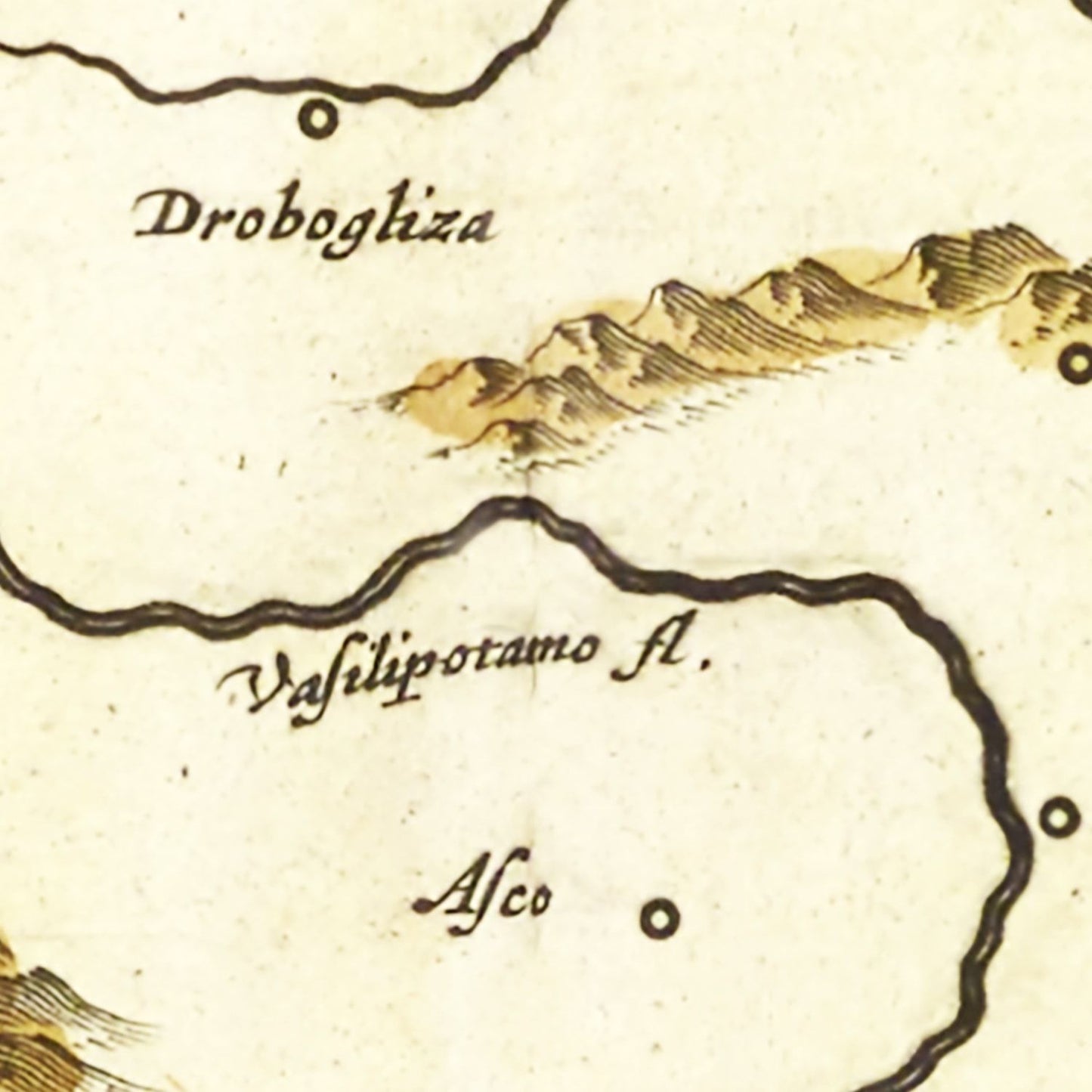 Vintage Map of the Ottoman Empire, 1665