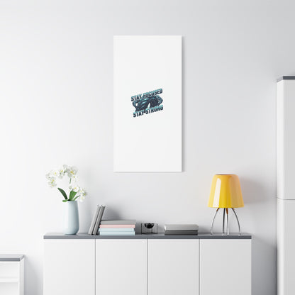 Stay Focused Stay Strong Gym Canvas Wall Art