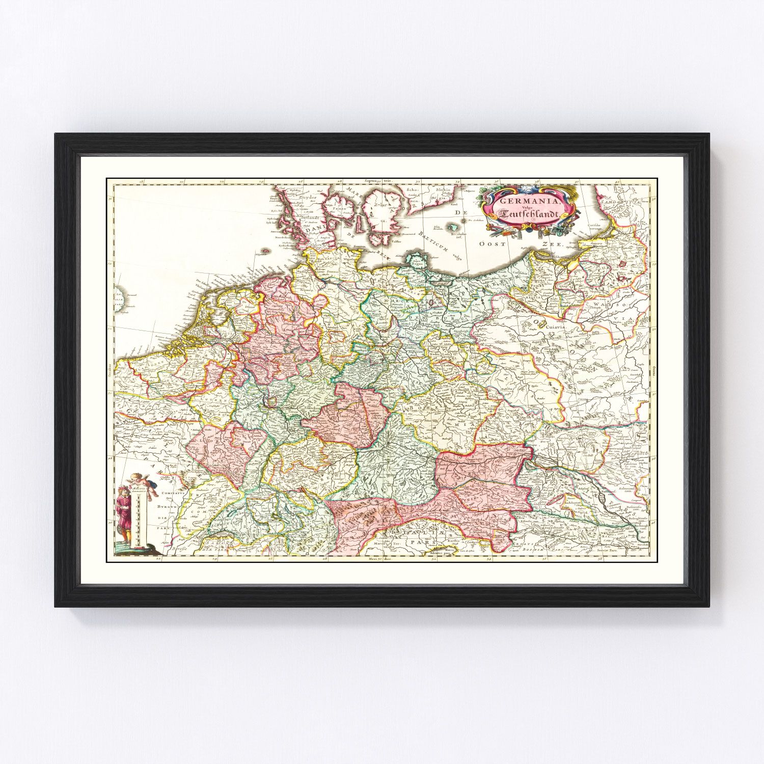 Vintage map of Germany, 1665