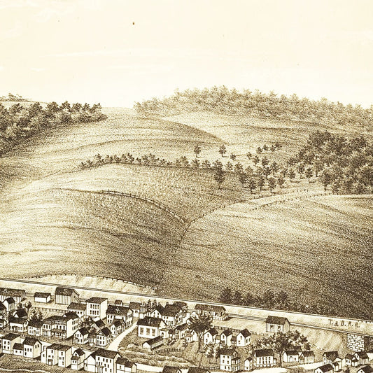 Vintage Map of Johnsonville, New York, 1887
