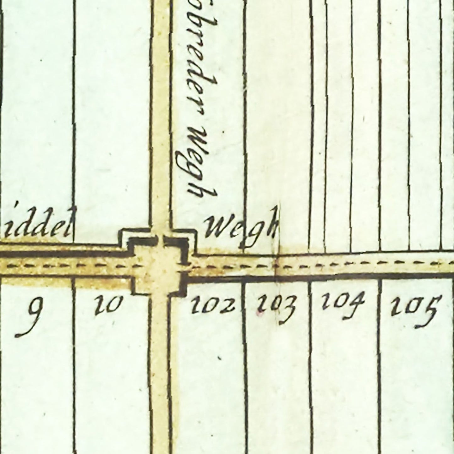 Vintage Map of Beemster, Holland, 1665