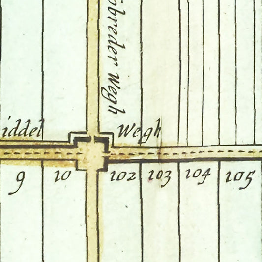 Vintage Map of Beemster, Holland, 1665