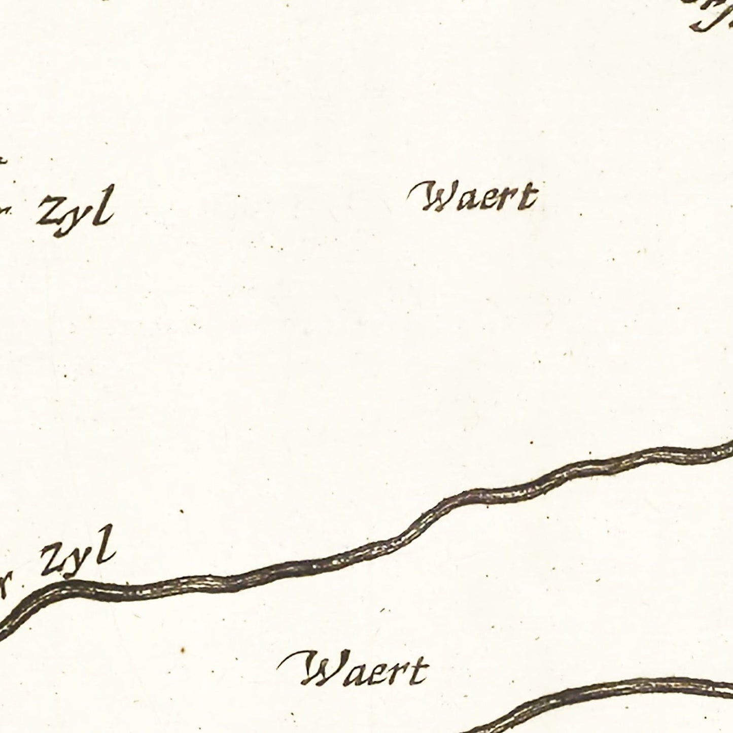 Vintage Map of Koegras, Holland, 1665