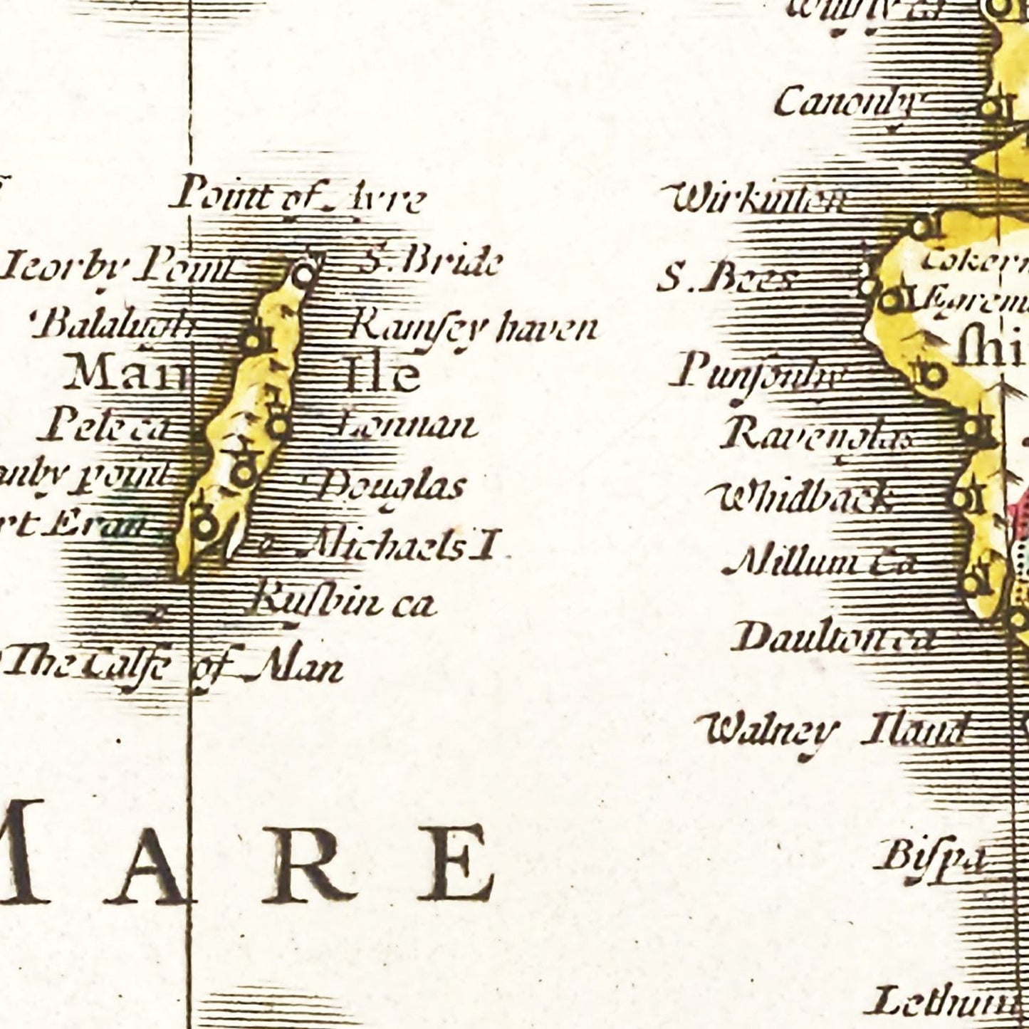 Vintage Map of the British Isles, 1665