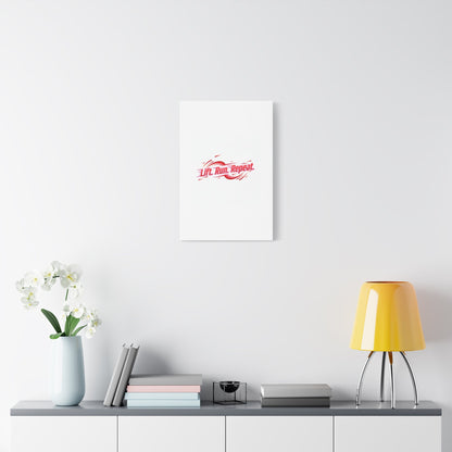 Lift Run Repeat Gym Motivation Canvas Wall Art