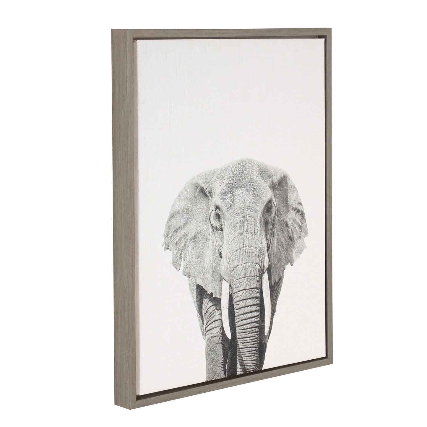 Sylvie Elephant Framed Canvas by Simon Te of Tai Prints