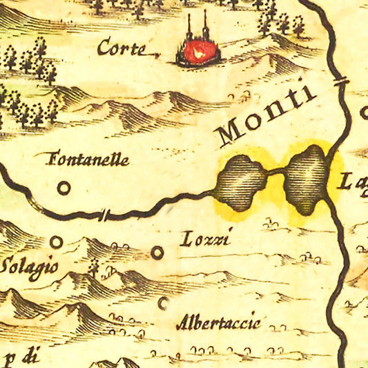 Vintage Map of Corsica, France, 1665