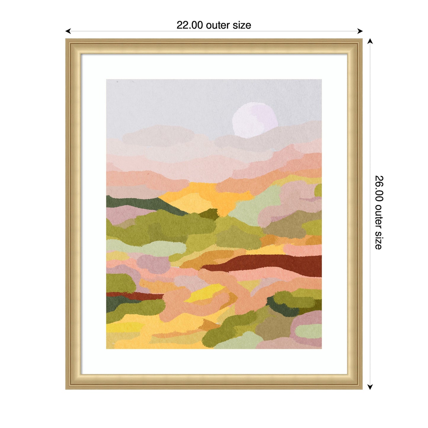 Tranquil Countryside Landscape Framed Wall Art