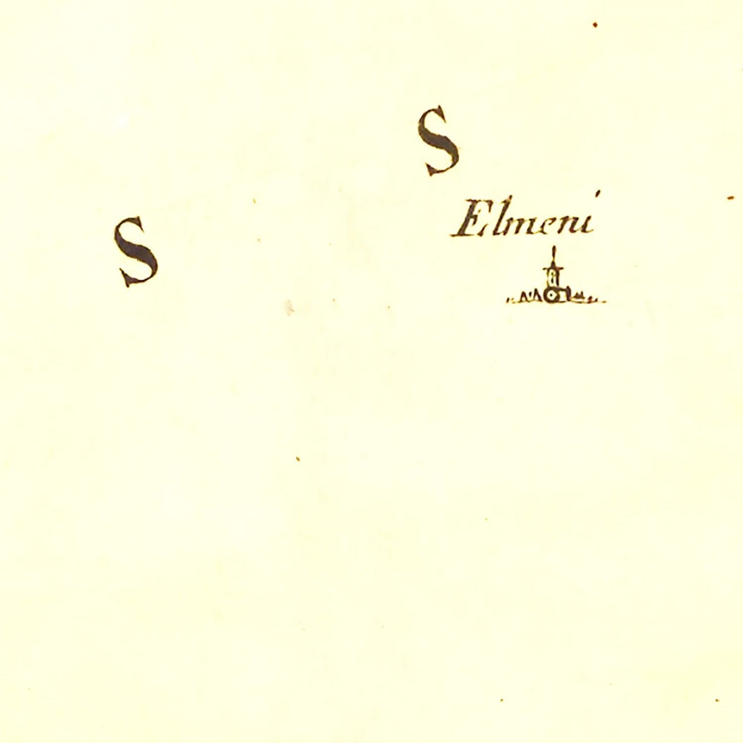 Vintage Map of Egypt, 1665
