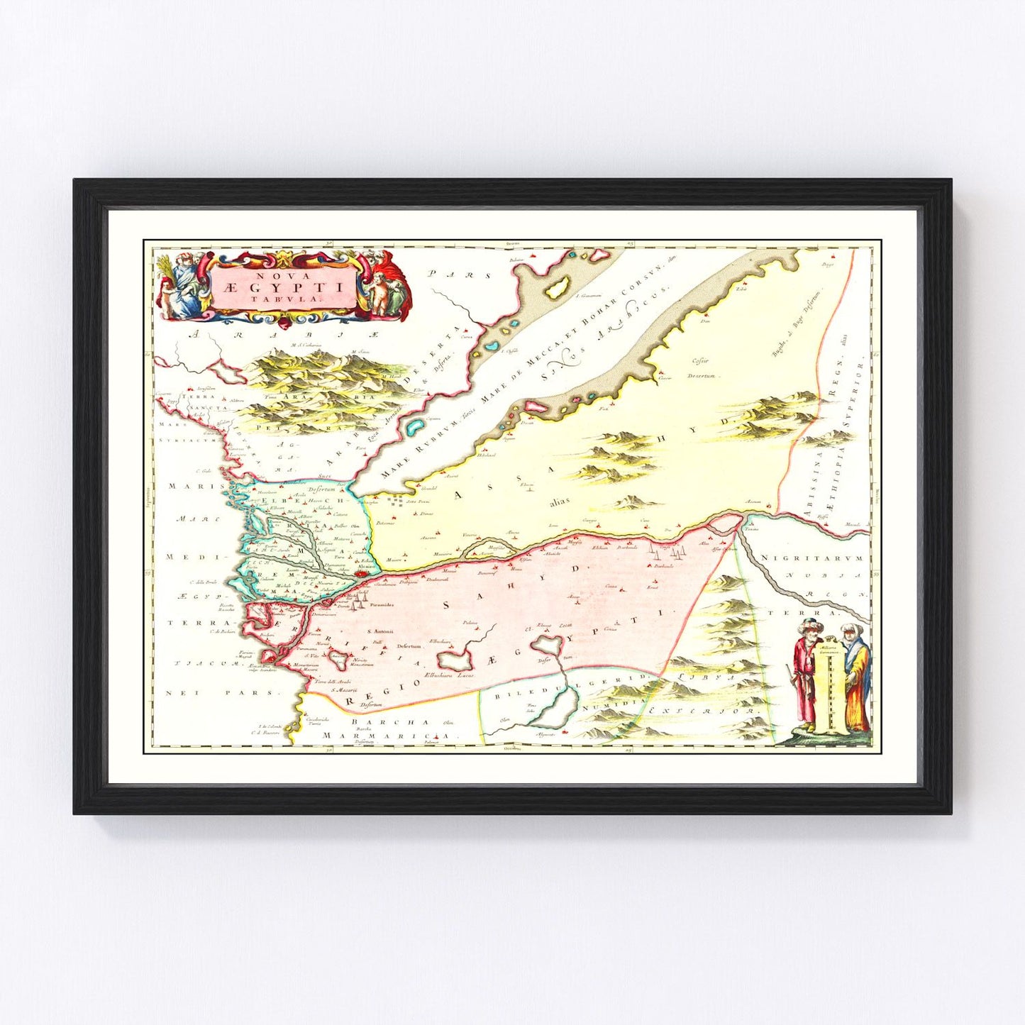 Vintage map of Egypt, 1665