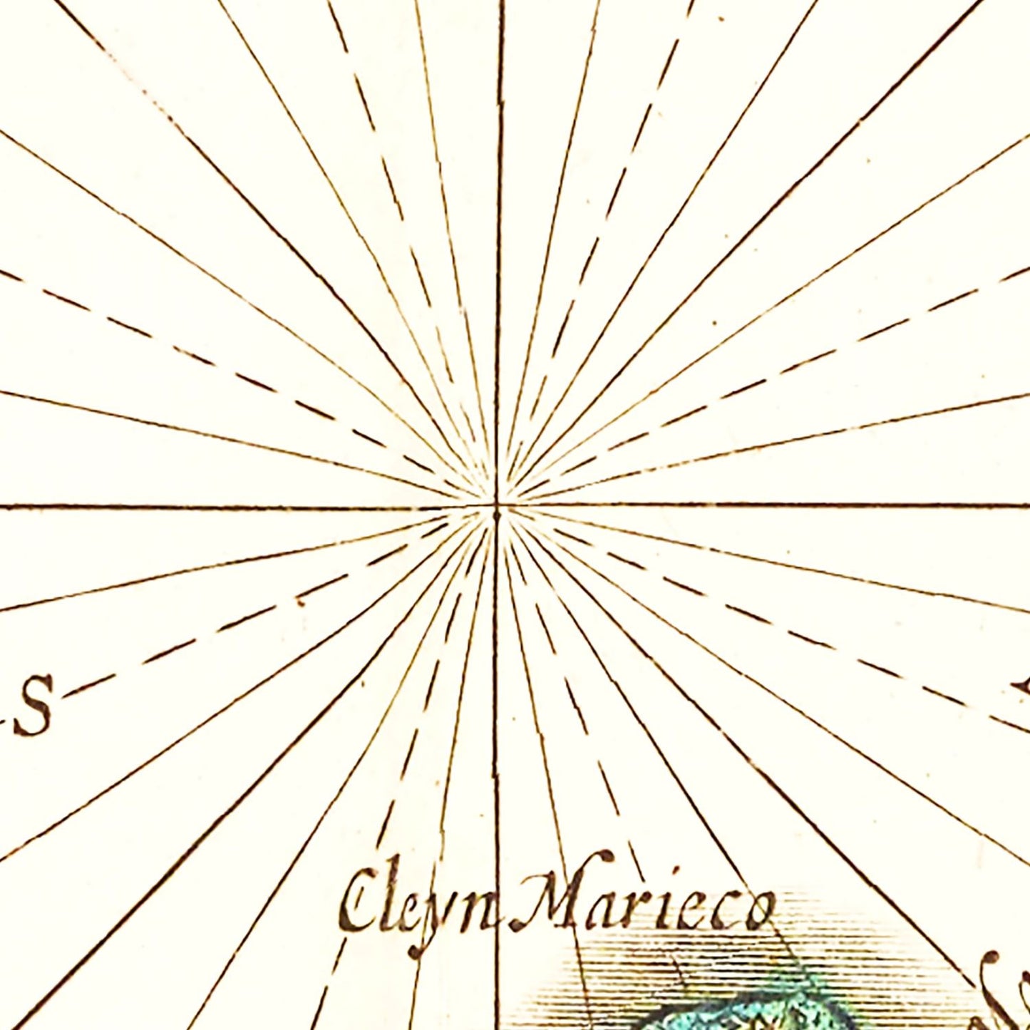 Vintage Map of the Spice Islands, Indonesia, 1665