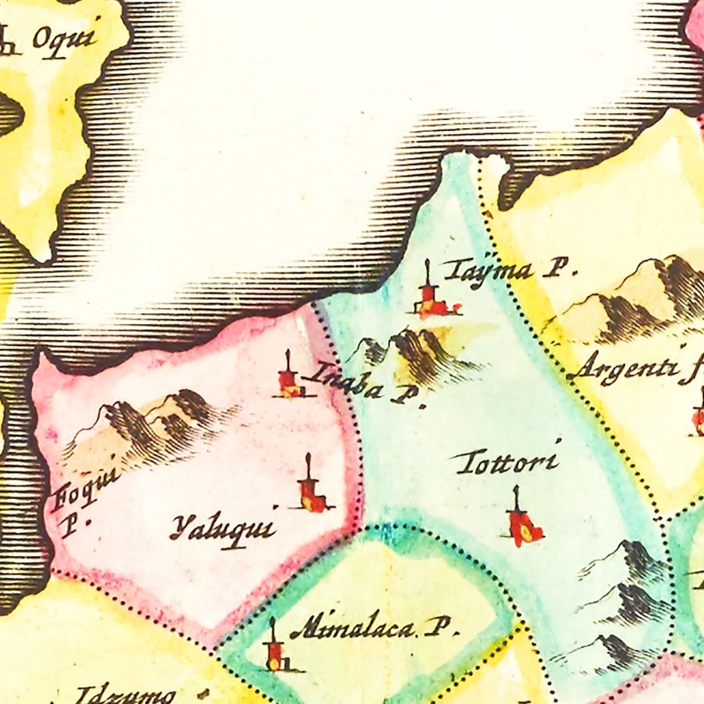 Vintage Map of Japan, 1665