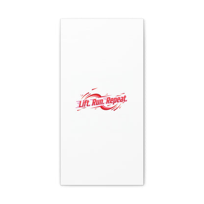 Lift Run Repeat Gym Motivation Canvas Wall Art