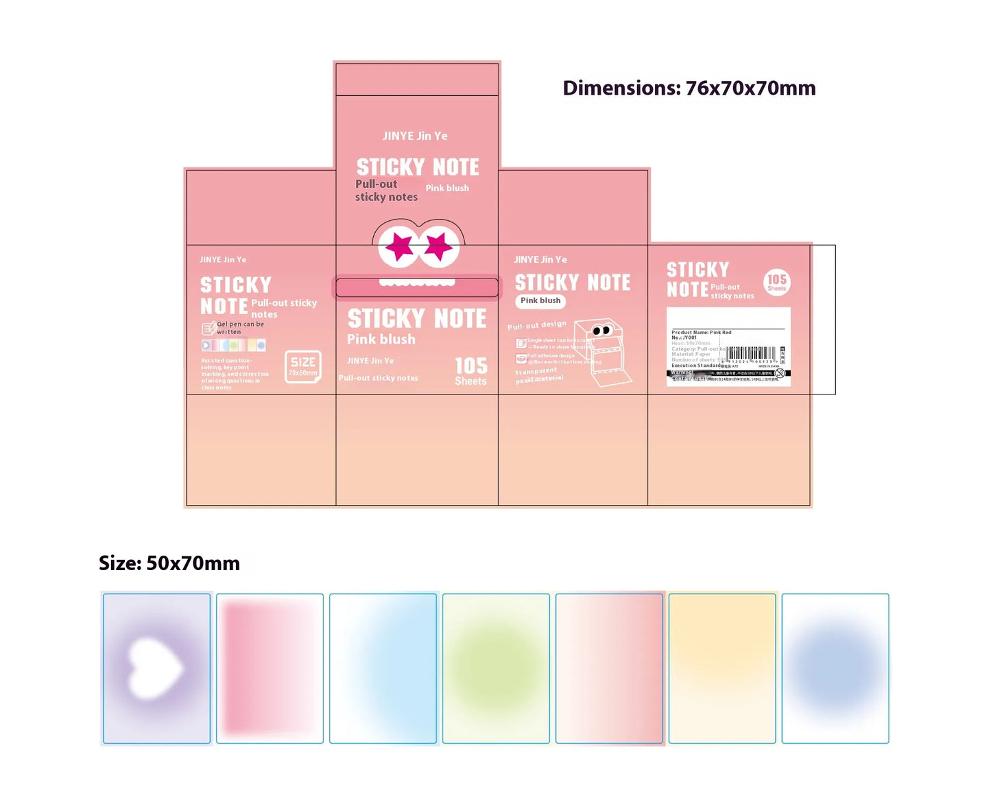 Pull Out Sticky Notes Dispenser - Your Cutest Desk Upgrade