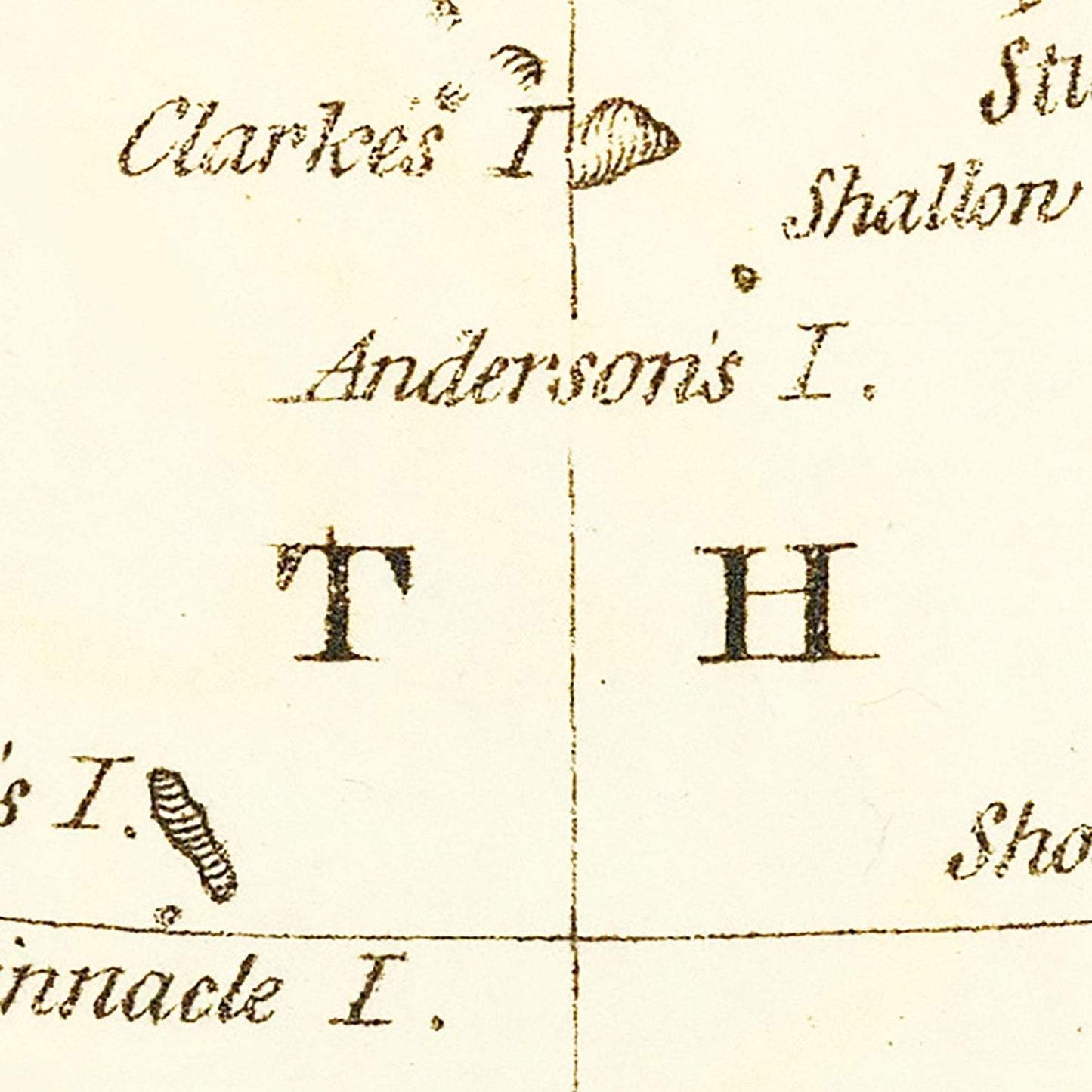 Vintage Map of Bering Strait, 1802