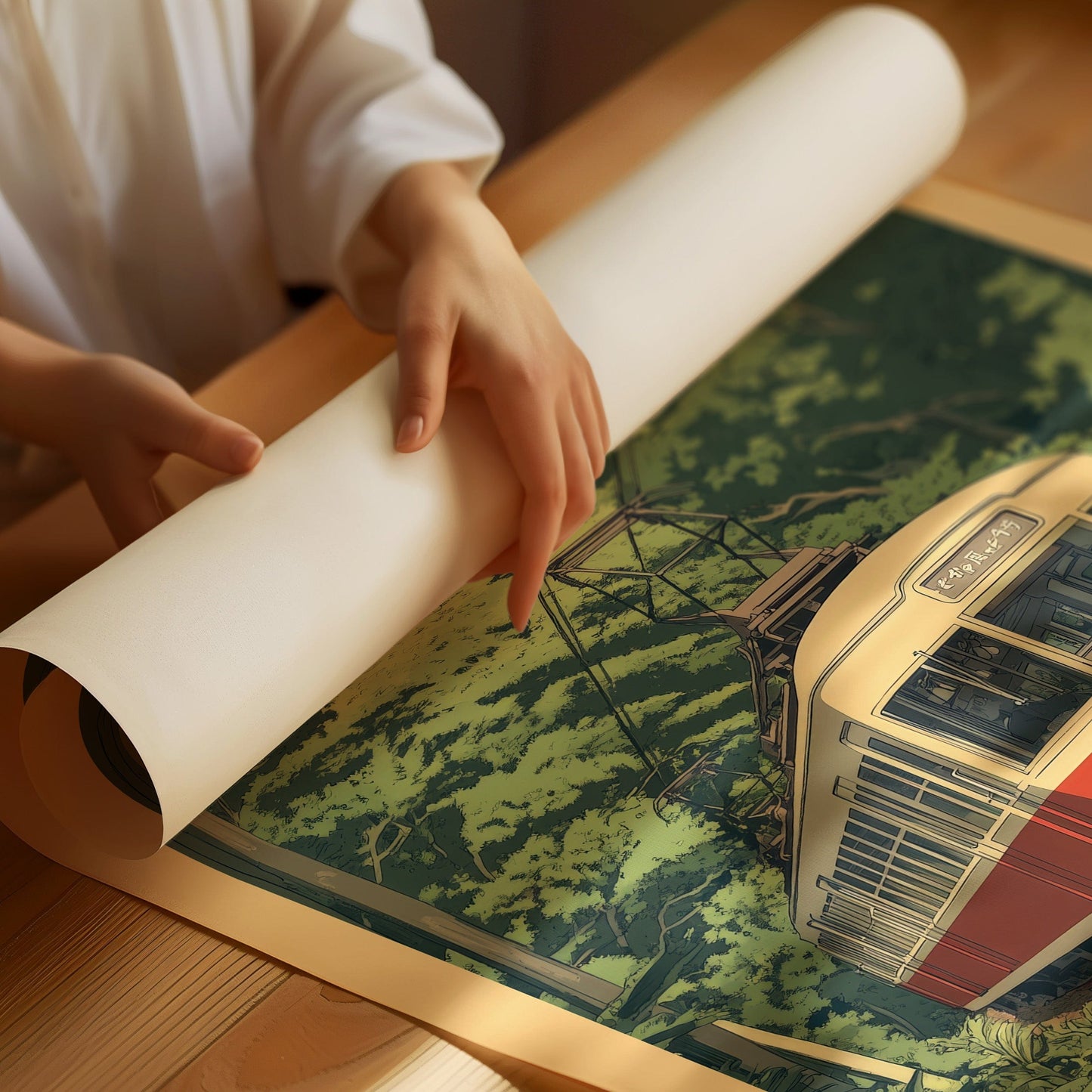 Retro Tokyo Railway Vintage Japanese Travel Print