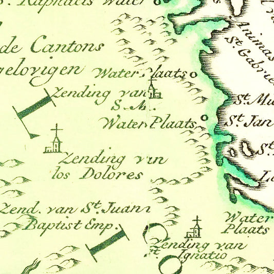 Vintage Map of California, 1765 - Print | Wall Art
