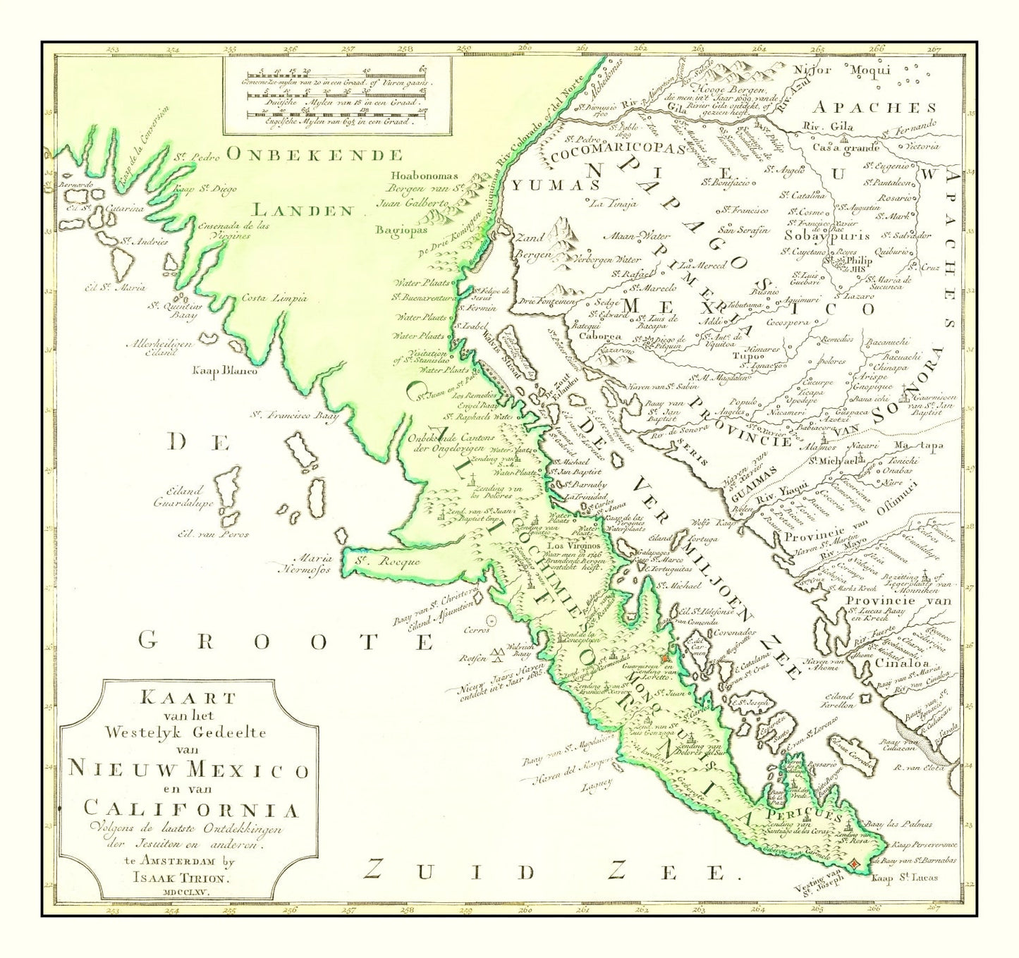 Vintage Map of California, 1765 - Print | Wall Art