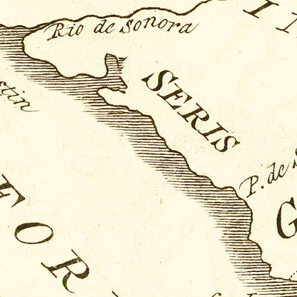 Vintage Map of California, 1777 | Wall Art