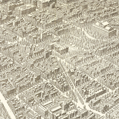 Vintage Map of Washington, DC, 1923