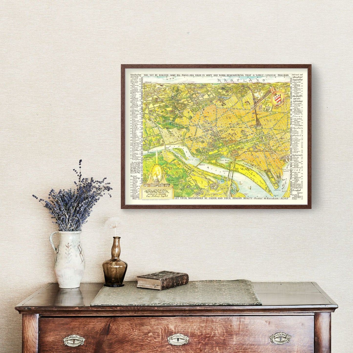Vintage Map of Washington, DC, 1948