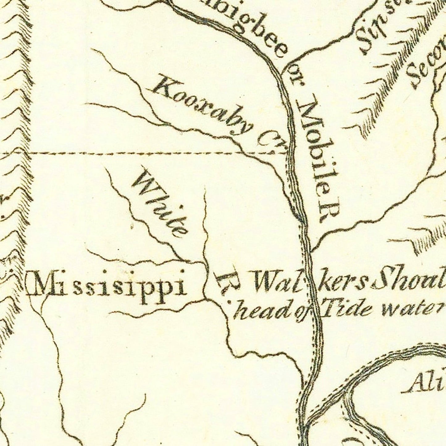 Vintage Map of Georgia, 1797