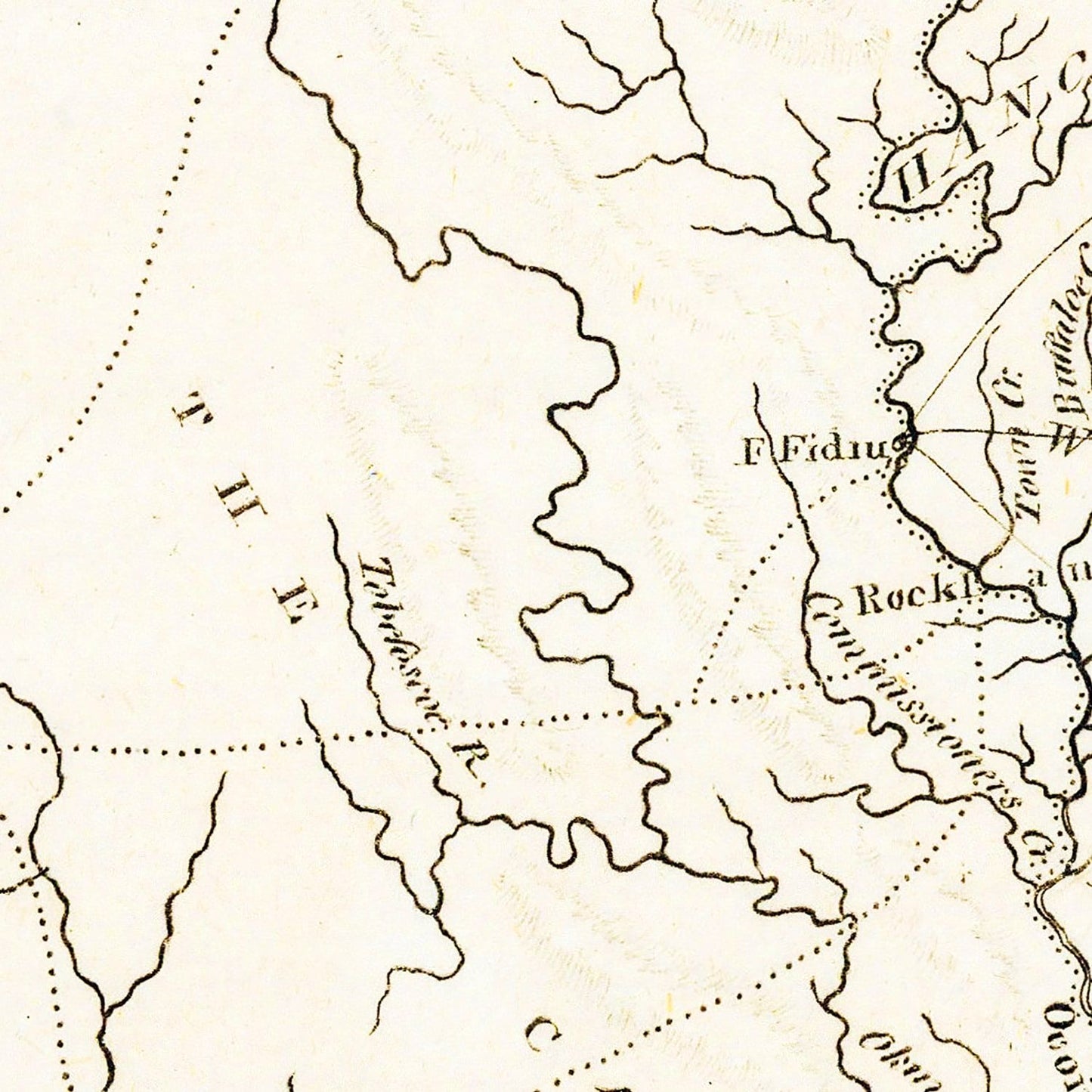 Vintage Map of Georgia, 1805