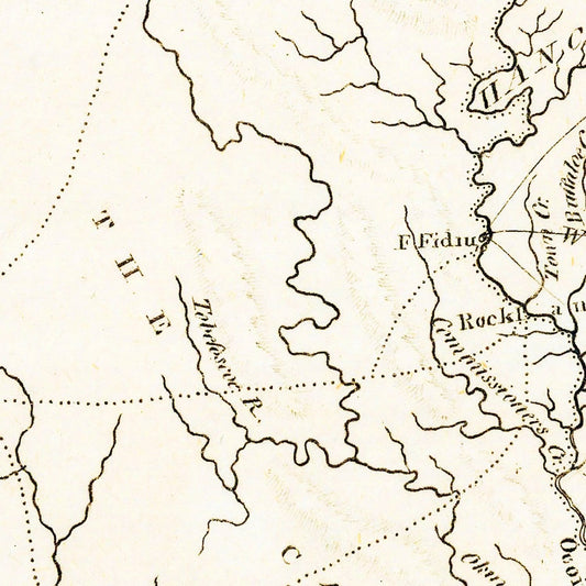 Vintage Map of Georgia, 1805