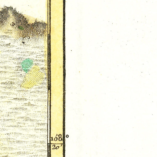 Vintage Map of Hawaii, 1787