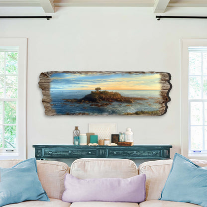 Ocean View Wood Wall Art - Coastal Seascape Decor