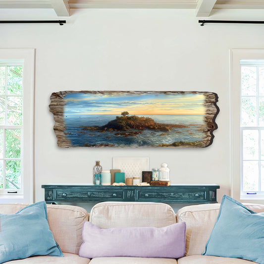 Ocean View Wood Wall Art - Coastal Seascape Decor