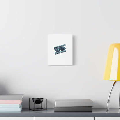 Stay Focused Stay Strong Gym Canvas Wall Art
