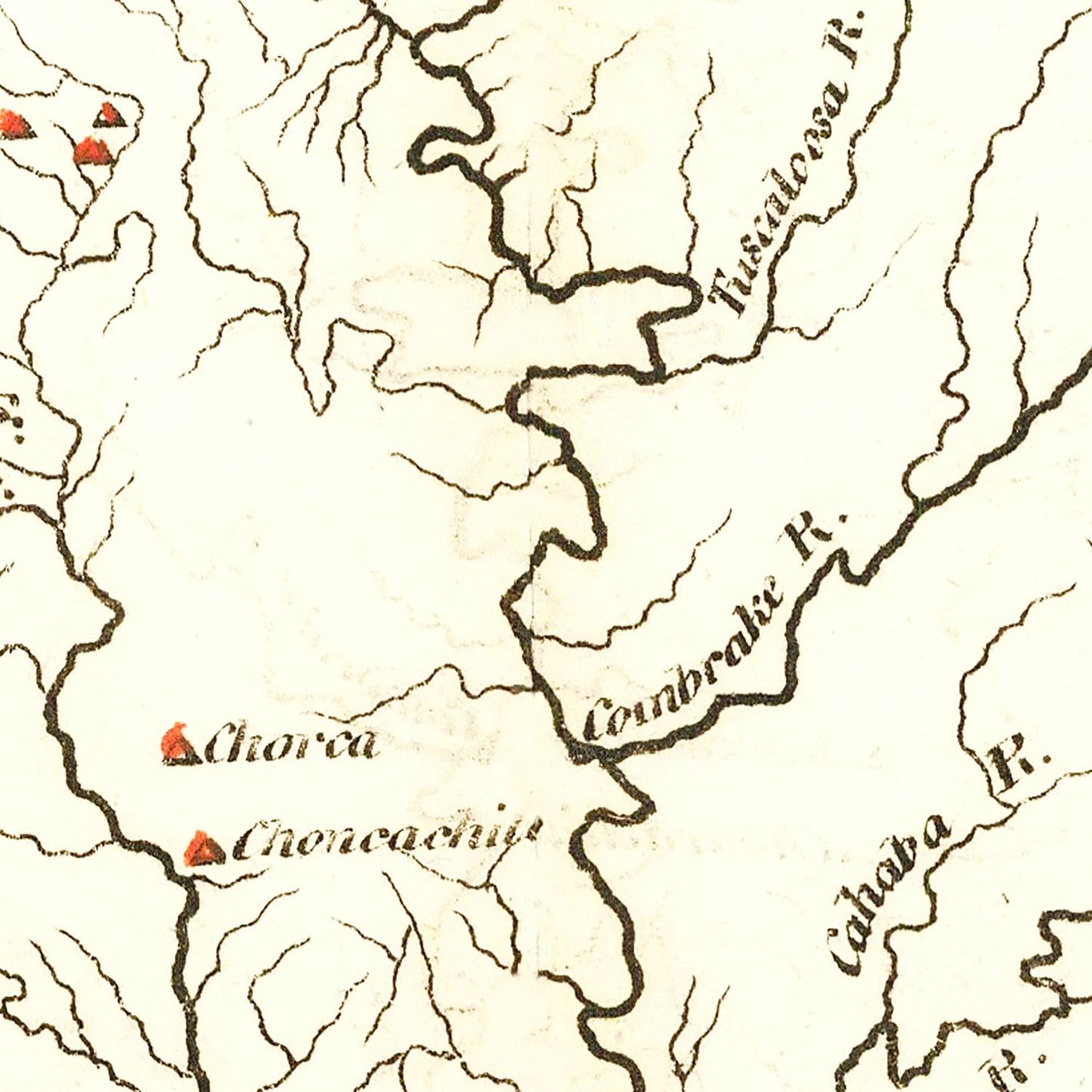 Vintage Map of Mississippi, 1814 II