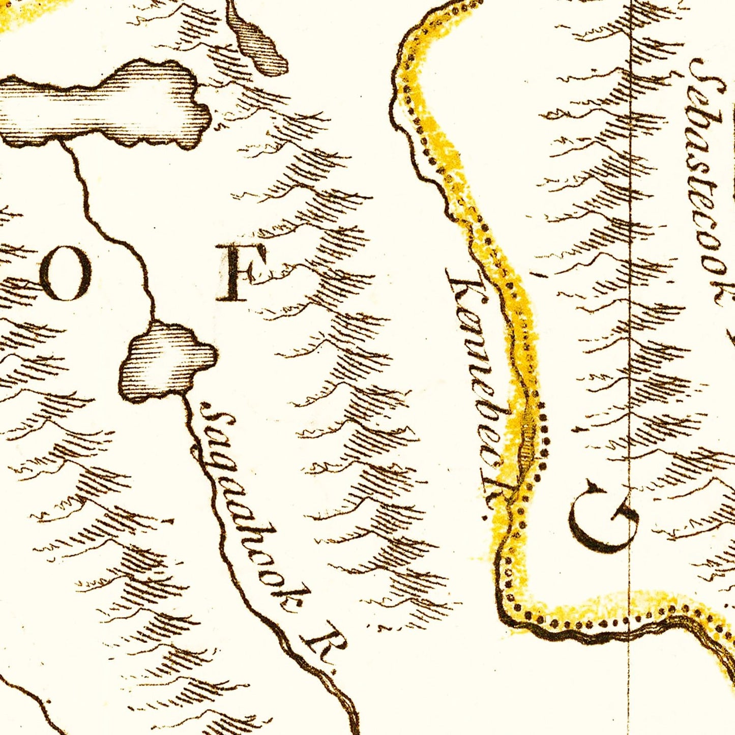 Vintage Map of New Hampshire, 1781