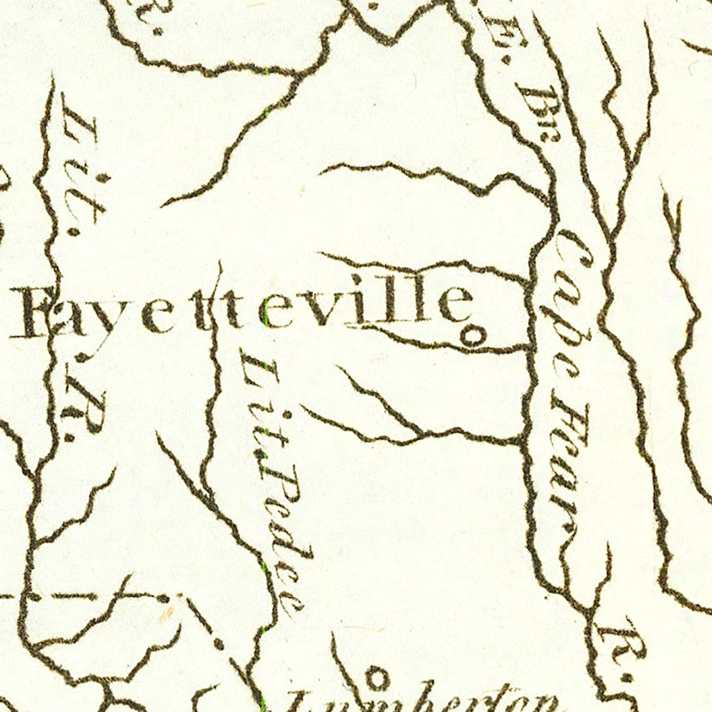 Vintage Map of North Carolina, 1795