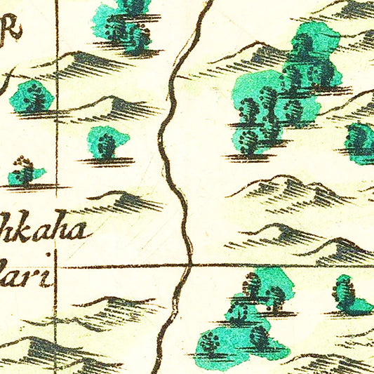 Vintage Map of Pennsylvania, 1690