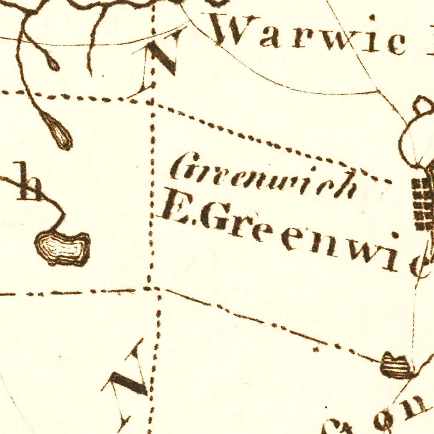 Vintage Map of Rhode Island, 1795