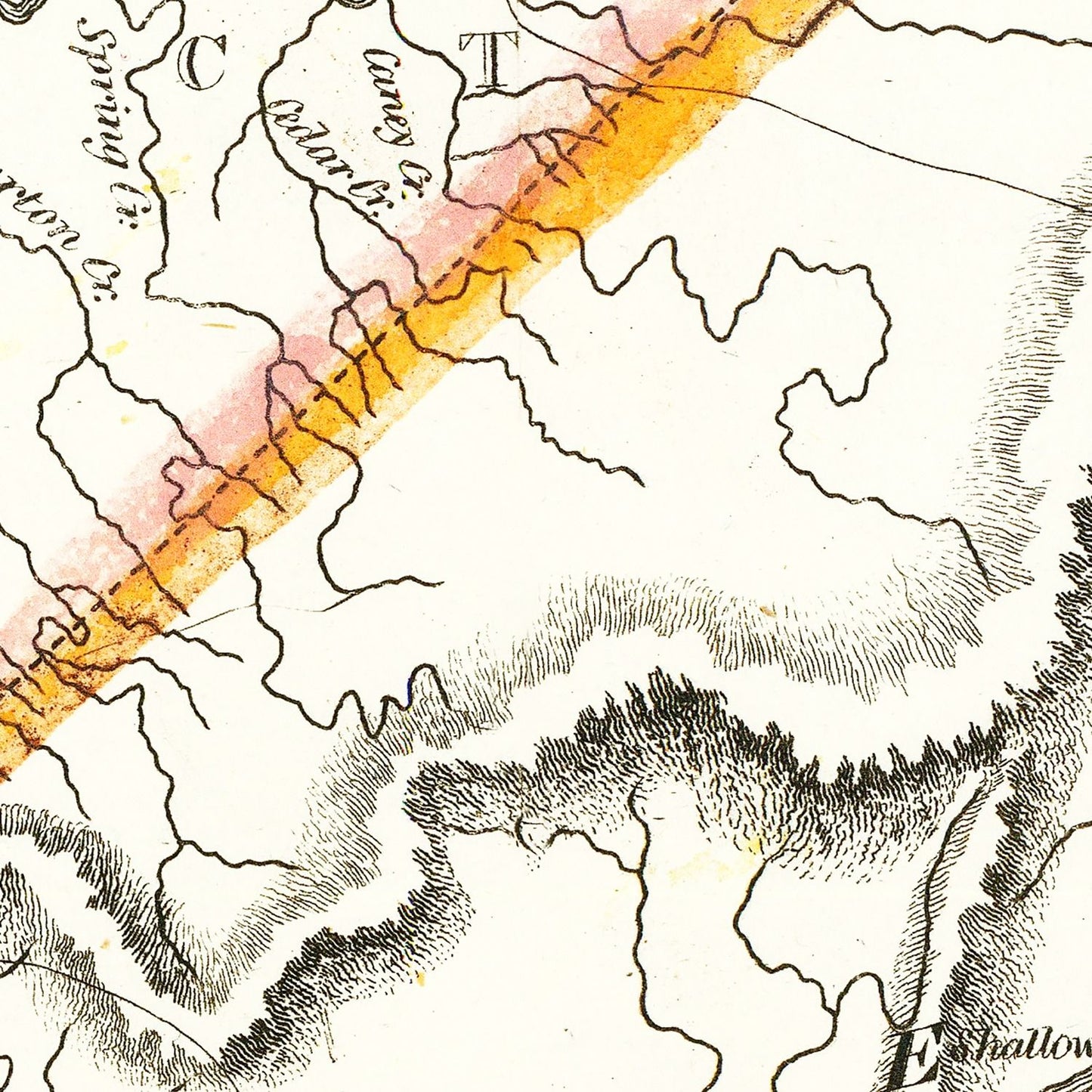 Vintage Map of Tennessee, 1814