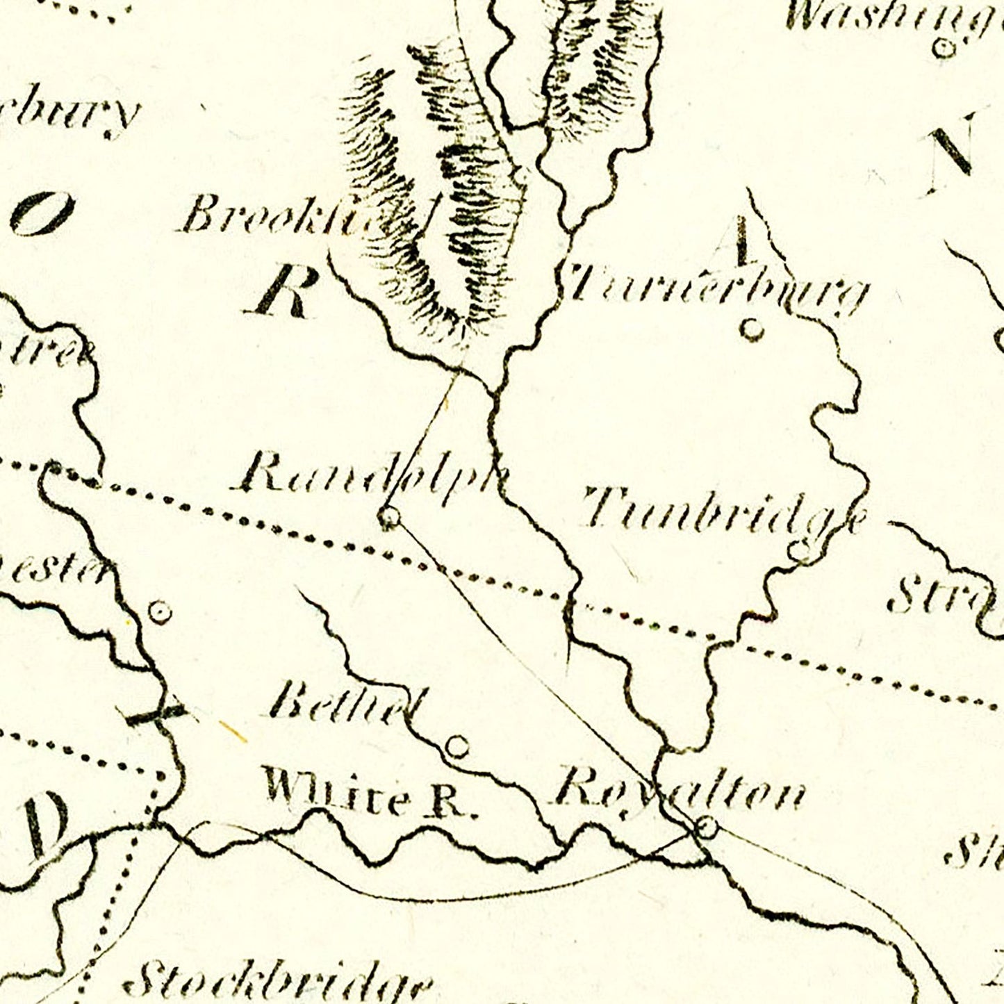 Vintage Map of Vermont, 1804