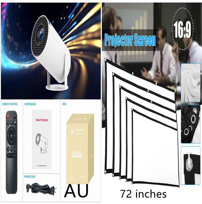 HY300PRO Smart Projector: Portable WiFi Home Theater