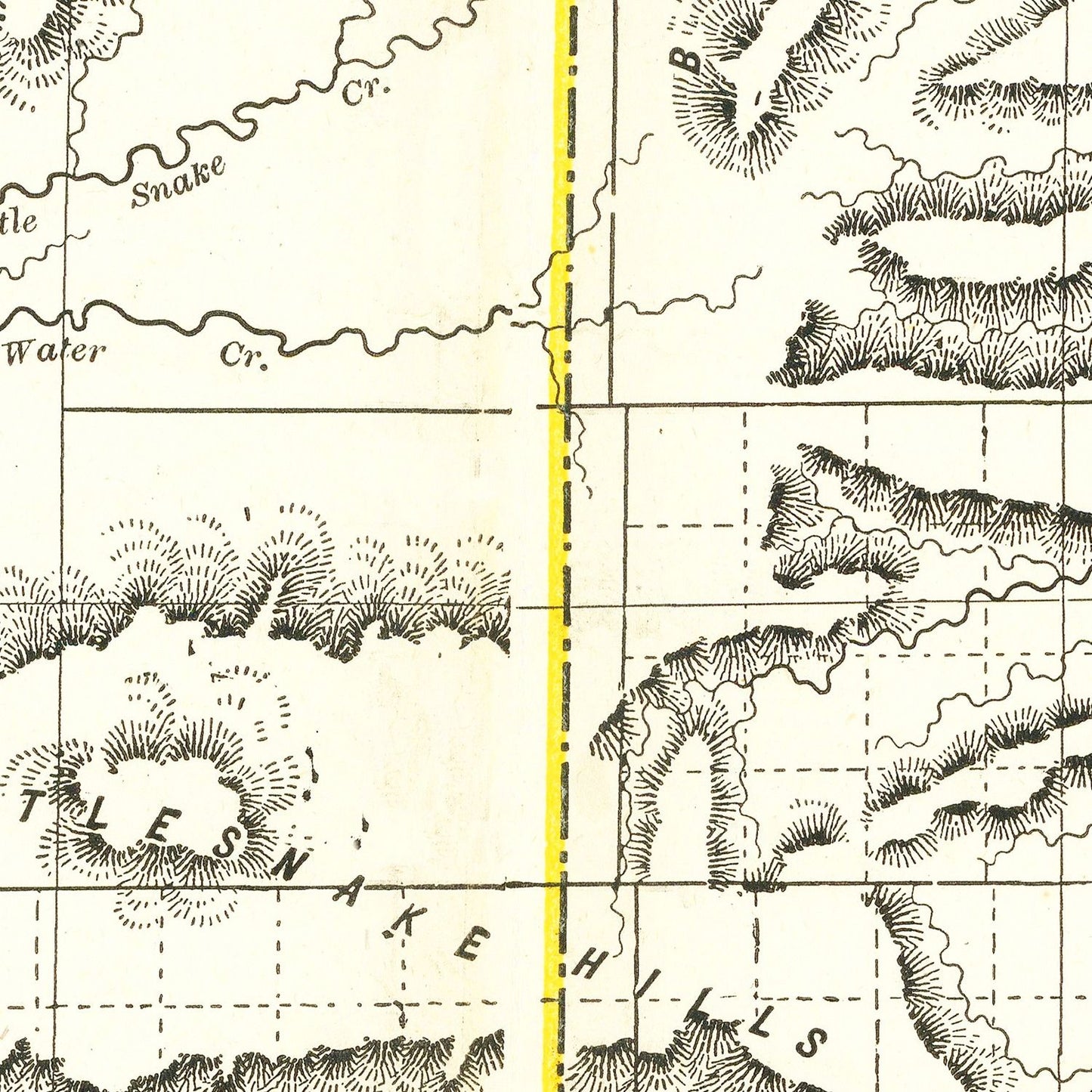 Vintage Map of Wyoming, 1884