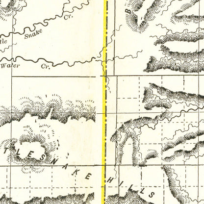 Vintage Map of Wyoming, 1884