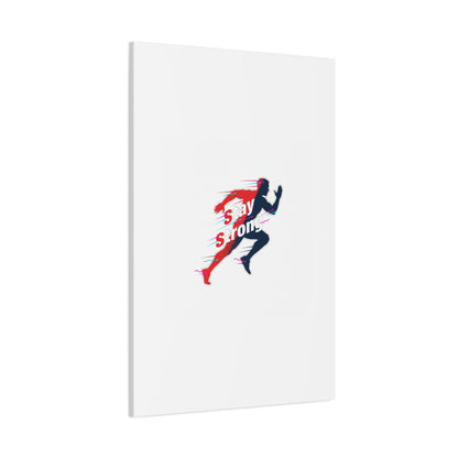 Stay Strong Runner Gym Canvas Wall Art