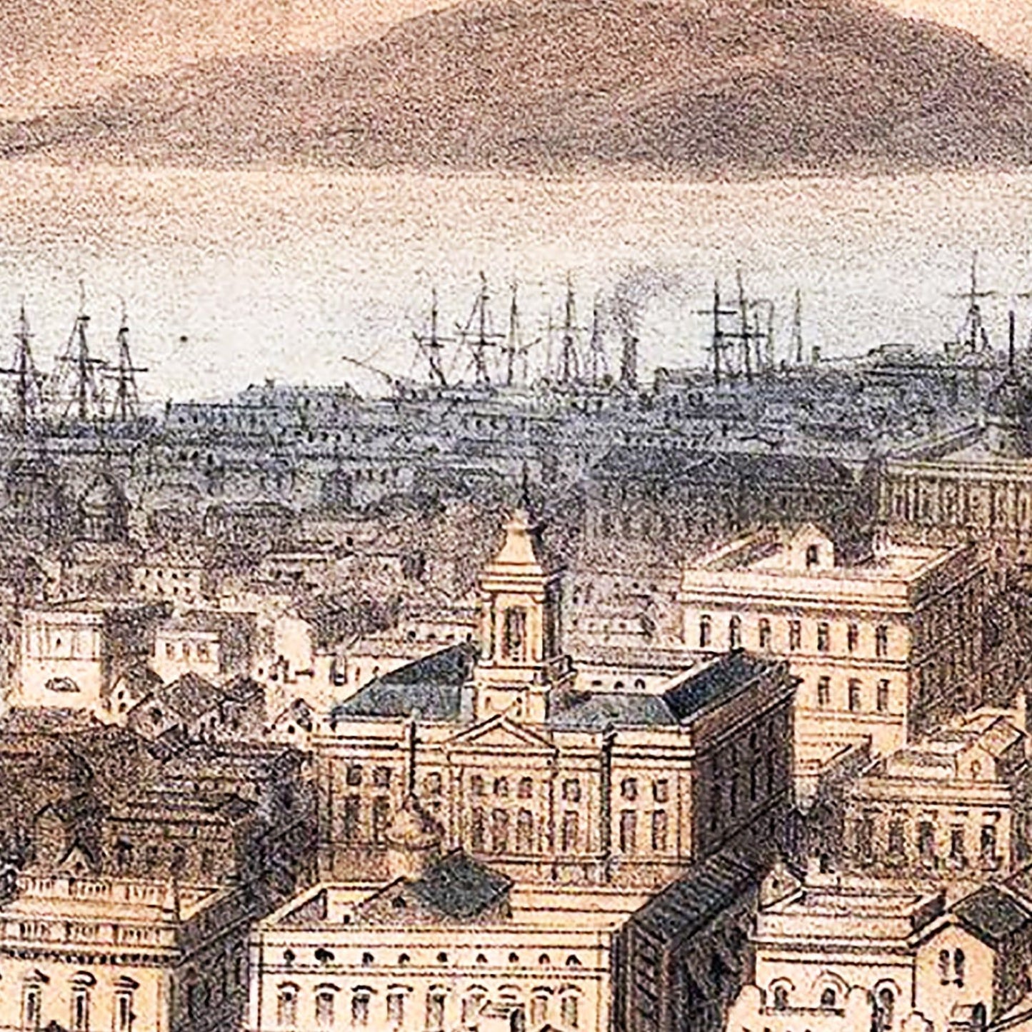 Vintage Map of San Francisco, California, 1860