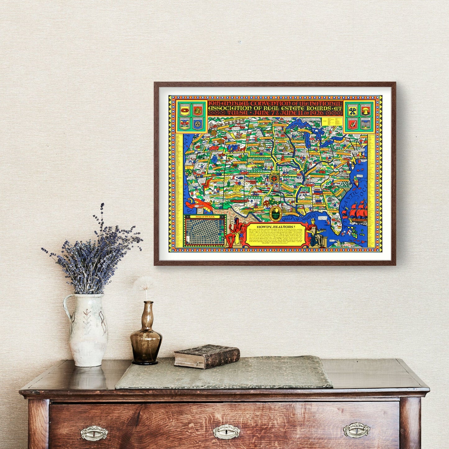 National Association of Real Estate Boards US Map, 1926