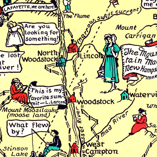 Vintage Map of New Hampshire, 1926