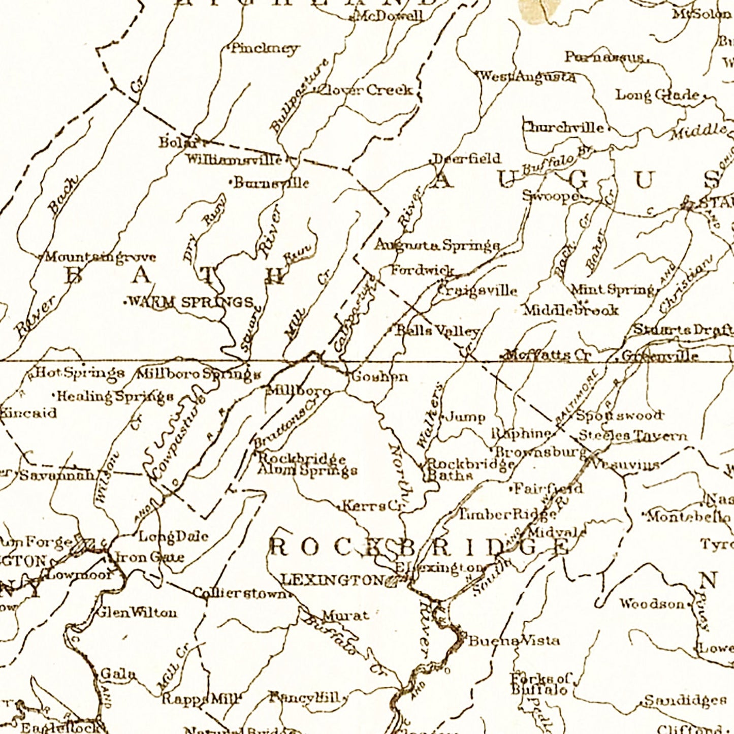 Vintage Map of Virginia Coal Fields, 1919