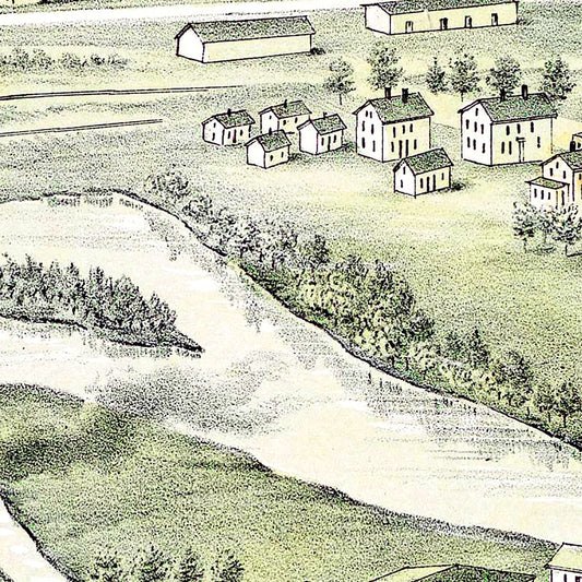 Vintage Map of Readville, Massachusetts, 1893